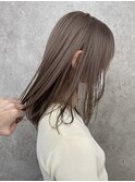 渋谷ミルクティーベージュハイトーンカラーヘーゼルベージュ30代