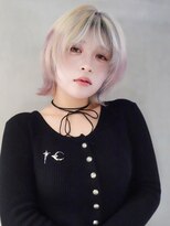 アルバム 池袋(ALBUM) くびれミディボブミディアムショート韓国ヘア_F40855