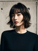 エイチ ウルフカット 大阪梅田(811)&nbsp;ハイライトクラゲヘアミニボブ成人式パーマミディアム裾カラー