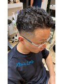 【AmeLab】極道パーマ/りょうちんパーマ/オールバック