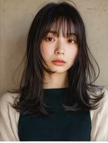 ケシキ 表参道 原宿(kesiki.) ミディアムレイヤー/透明感カラー/ハッシュカット