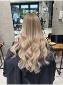 ミルクティーベージュ×シールエクステ80本