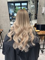 リュストル 町田(LUSTRE) ミルクティーベージュ×シールエクステ80本