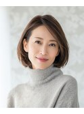 好印象を与えるナチュラル美人ボブヘアー