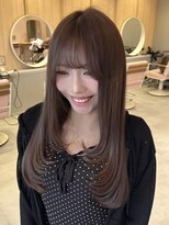 ベル 流山おおたかの森(BELLE)&nbsp;レイヤーカット×透明感チョコレートブラウン