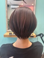 ヘアー ギャラリー ルピ(hair gallery Rupi) ショート×ピンク×耳かけ