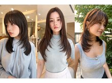 韓国レイヤーカットで顔周りに動きと小顔見せをプラス【渋谷/韓国/髪質改善/レイヤーカット/前髪】