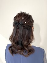 ヘアセットサロン クリアリティ(clarity)&nbsp;サイドまとめハーフアップ