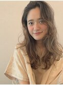ハイライト・透け感カラー♪かきあげロングへアー