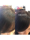 前髪を増やす 富士見市 みずほ台 ヘアループ 630本