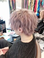 トリックストア(TRICK STORE)&nbsp;パープルベージュ　パーマ風ショート