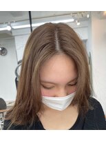 イコ 表参道原宿(ico)&nbsp;ブリーチなし　ミルクティーベージュ