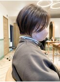 【斉藤 航人】ふんわりカールと小顔前髪カットのショートボブ