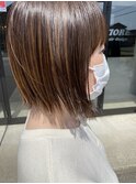 大人切りっぱなしボブ