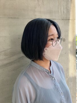 アッシュタカサキ(ash takasaki) 大人可愛い小顔前下がりボブ×ナチュラルボブ×ミニボブ20代30代