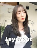 レイヤーカット　小顔カット　顔周りカット　顔周りレイヤー