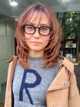 ノラ ウメダ(NORA UMEDA) 【NORA UMEDA 高木】オレンジベージュ＆レイヤーカット