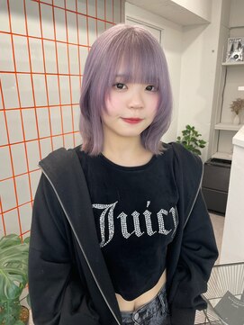 ペレ 渋谷(PELE) 切りっぱなしボブ/エアリーロング/美髪/ピンクブラウン/渋谷