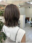 ベージュ系ハイライトカラー