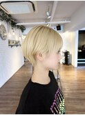 【ブロンド】【丸みショート】　【柏原拓弥】