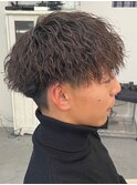 奈良men's強め縦落ちツイストスパイラルパーマ