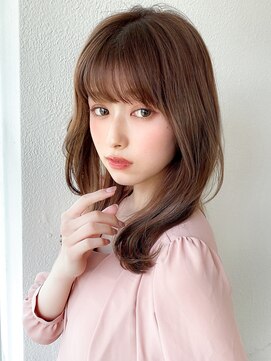 アフロート ディル(AFLOAT D'L) ★小顔ワンカールレイヤーカットデジタルパーマチェリーブラウン