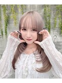 ブリーチミルクティーアイドル前髪レイヤーカット