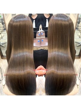 アンジェリカラボ 梅田店(ANGELICA LABO) うる艶超高濃度髪質改善カラー×髪質再生バイカルテトTR【川又】