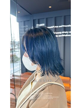 コルバース(COL BIRTH) レイヤーボブ　ネイビーブルー