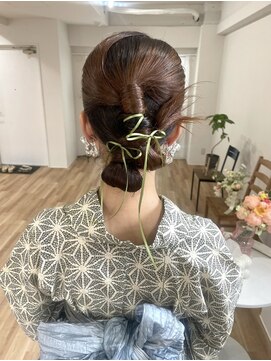 エリリーム(mlilym) 浴衣ヘアアレンジ