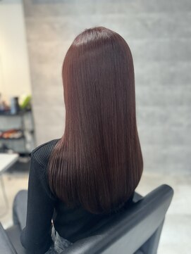 ルイス(L'wis) ピンクブラウン、ブリーチなしカラー、20代、30代