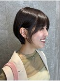 丸みコンパクトショートヘアカット20代30代ボブ原宿