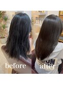 髪質改善再整カラー