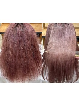 『計算された理論』での矯正で理想の質感に合わせた仕上がりを◎[柏/柏駅/ブリーチ/ダブルカラー/学割U24]