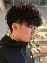 メンズサロン ブロック(Men's Salon bloc)&nbsp;ツイストスパイラルパーマ ツーブロック 束感 20代
