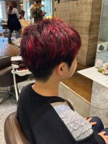 アビーヘア 市川店(abie hair) レッドハイライト