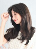 20代30代◎秋の暗めカラー×くびれレイヤーカットで小顔美人