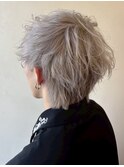 メンズハイトーンカラー/マッシュウルフ