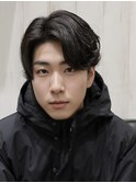 スーツ映え◎ツーブロック七三で清潔感UP！