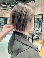 オーガニック アトリエ 大宮(organic+atelier)&nbsp;冬のうるツヤ◎ボブ透明感ブラウン×前下がり20代30代