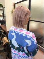 プチメゾントウキョウ(Petit Maison Tokyo) 暖色ミルクティ_切りっぱなしボブ