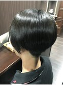 メンズ刈り上げショートボブ