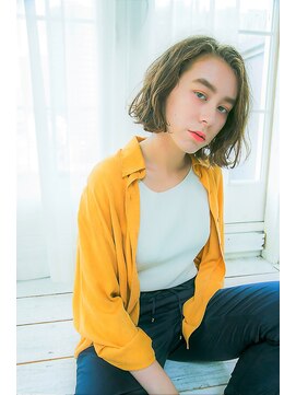 パノラ(PANOLA) 【PANOLA】外ハネ切りっぱなしボブ