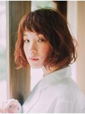 重ためボブのパーマアレンジ/20代/30代/40代/50代/岡山/表町