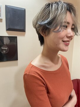 ヘアアンドスペース ベロン(hair&space velon) ブルーポイントカラーショート