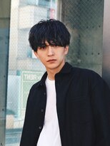 マッシュ/無造作パーマ/ツーブロック/黒髪