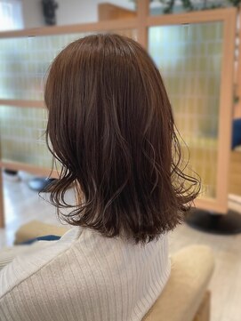 アドラーブル けやき通り店(adorable) 透明感♪髪質改善カラー小顔艶感くびれミディグレージュ