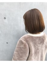 アリーズ シブヤ(ALLYS shibuya)&nbsp;ブラウンベージュ ボブ 透け感