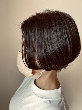 美容室 ウーヴリール(ouvrir) ハンサムショート×チョコブラウン