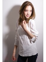 アディクト イースト 東陽町東口(addict EAST)&nbsp;ナチュラルウルフレイヤー＿ベージュ＿セミロング［東陽町］